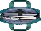 MOSISO Laptop Shoulder Bag, Computer Bag with 2 Raised&1 Flapover&1 Horizontal Pocket&Handle&Belt