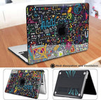Compatible with M4 MacBook Air 13.6 inch Case 2025 2024 2023 2022 A3240 A3113 M3 A2681 M2 Chip, Crystal Printed Pattern Plastic Hard Case Cover for Mac Air 13 M4 Touch ID, Abundant Formula