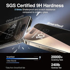 SMARTDEVIL 2PACK Privacy Screen Protector for iPhone 15 Pro Max Shatterproof Tempered Glass [True 28°Anti Spy] [9H Hardness] [Auto Dust-Elimination Install], [Bubble Free]