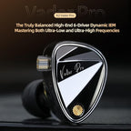 KZ Vader Pro in-Ear Monitors Gaming Earbuds, Triple Dynamic Driver IEM with 4 Tuning Switches, Clarity in All Frequency Stereo Sound Comfortable Noise Isolating Earphones for Stage and Studio (MIC)