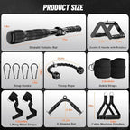 Cable Machine Attachment for Home Gym, Tricep Press LAT Pull Down Attachment, Cable Machine Accessories, Tricep Press Down Cable Attachment for Weight Fitness Multiple Options