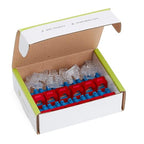 trueCABLE Cat6 Keystone Jack, Unshielded (UTP), 90 Degree Punch-Down, PoE++ (4PPoE) 100W, UL Listed, ETL Verified, ANSI/TIA Certified, Modular RJ45 Female, Red, 12 Pack