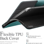 auaua Case for iPad (A16) 11th Generation 11 Inch 2025, iPad 10th Generation 10.9 Inch 2022, with Pencil Holder, Auto Sleep/Wake, Adjustable Stand, PU Leather (Green)