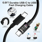 30W USB C i Phone 16 15 Charger Fast Charging, 2PACK Wall Charger for iPhone 16 15 Pro Max Charger Cord 6.6FT Fast Type C Charger Block for iPhone 16/16 Pro/15 Plus/15 Pro/15 Pro Max, iPad Pro, Black