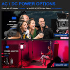GVM RGB Video Lighting, 360° Full Color Led Video Light with APP Control, 3 Packs 850D Photography Lighting Kit CRI 97, YouTube, Aluminum Alloy Shell