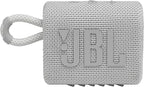 JBL Go 3 - Portable Mini Bluetooth Speaker, big audio and punchy bass, IP67 waterproof and dustproof, 5 hours of playtime, speaker for home, outdoor and travel (White)