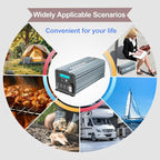 Power Inverter 5000 watt 12v to 110v /120V Inverter for car Vehicles Truck Camping Solar Panel Power Converter Adapter with Clamps and Remote Inverter 5000W