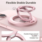 SYNCWIRE for MagSafe Ring Holder, Magnetic Phone Ring Holder Magnet Cell Phone Grip Finger Ring Kickstand Compatible with iPhone 16 15 14 13 12 Pro Max fits MagSafe Accessories