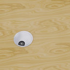Desk Grommet 3-1/8 Inch 80mm, Zinc Alloy Computer Desk Wire Hole Cover, Office Desktop Cord Cable Hole Metal Ring, Bright Silver