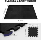 Starfavor Sound Absorbing Interlocking Floor Mats 20 Pcs, 11.8" x 11.8" Soundproof Rug Pad Non-Slip Anti-Vibration Acoustic Pads Piano Carpet Drum Rug