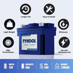 YTZ7S / YTX7L,12V 4Ah 240CCA LiFePO4 Motorcycle Battery, Powersports Battery for Honda KTM Yamaha Harely, Lithium Battery,For ATV, UTV, Scooter,Snowmobile, Motocross, Lawn Mower, Jet Ski, Motorboat