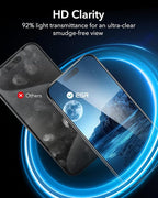ESR 3 Pack for iPhone 16 / iPhone 15 Privacy Screen Protector, Anti-spy Tempered-Glass Privacy Screen Protector with Flawless Fit Tray, Micro-curved Edges, Case Friendly
