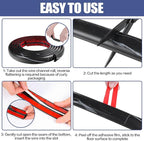 Floor Cord Cover Self Adhesive Cord Hider,3.3FT Cable Management, Extension Strip Protector for Wires, Prevent Cable Trips for Offices, Gyms, Exhibitions Cavity:0.47"(W) x 0.27"(H) Black Stone
