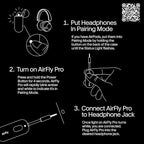 Twelve South AirFly Pro Bluetooth Wireless Audio Transmitter/Receiver for up to 2 AirPods/Wireless Headphones; Use with Any 3.5 mm Audio Jack, Black