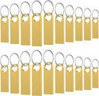 16GB USB Flash Drive 20 Pack, Wooolken Sleek Metal Thumb Drives with Keychains Swivel Memory Stick Pendrive USB 2.0 Jump Zip Drive USB Stick(Gold)