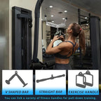 Double to Single Adaptor Plate for Cable Pulley Machines Durable Solid Stainless Steel with 3 Carabiners Suitable for Dual Cable Machines LAT Pulldown, Shoulder & Biceps Exercises