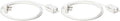 Amazon Basics 6 foot 2-Prong Indoor Rectangle Extension Cord Power Strip - Flat Plug - 13 Amps, 1625 Watts, 125 VAC - 2-Pack, White
