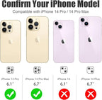 AGVEE 3+3 for iPhone 14 Pro 6.1" / 14 Pro Max 6.7" Camera Lens Protector, Brushed Metal Ring 9H Tempered HD Glass Camera Protector Cover Film, Gold