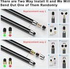 Stylus Pen for Touchscreen,5 PCS Stylus,Stylus 2-in-1 High Sensitivity Precision Suitable for All Touch Screens of iPhone/ipad/Android Tablet(Black)