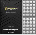 Hystar® Aero Glides | 40 Dot Mouse Skates for Glass Mousepad | High-Density PTFE | Rounded and Polished for Quiet Use