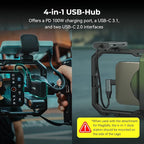 SmallRig x Brandon Li All-in-One Mobile Video Kit, Quick Release Universal Phone Video Rig Kit for iPhone for Samsung for Pixel, with Wireless Rotatable Handles for M.2 SSD w 67mm VND Filter - 4596