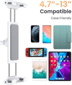 LISEN Tablet Stand Tablet Holder, Adjustable iPad Stands for Desk, Stand for iPad Thick Case Friendly iPad Stand Holder Compatible with(4.7-13") Tablets, Phones