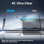 SMARTDEVIL 2PACK Privacy Screen Protector for iPhone 11/XR Shatterproof Tempered Glass [True 28°Anti Spy] [9H Hardness] [Auto Dust-Elimination Install], [Bubble Free]