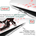 TWOLSKOO Compatible with MacBook Pro 13 inch Case 2023-2016 A2338 M2/M1 A2251 A2289 A2159 A1989 A1706, Plastic Hard Shell Cover & Keyboard Skin & Screen Protector, Cherry Blossoms