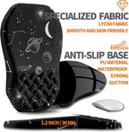 Ergonomic Slope Mouse Pad Wrist Support, Wrist Rest Mousepad for Carpal Tunnel Pain Relief with Massage Bulge and Slow Rebound Memory Foam (12x8 inch, Galactic System)