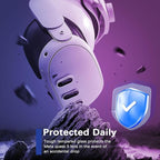 Camera Lens Protector for Oculus Meta Quest 3, Thin 9H Tempered Glass, Alloy Frame, Anti-Scratch, Case Friendly, High Definition, Silver