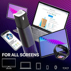 Mini Screen Cleaner Spray – Finger Proof Screen Cleaner for Smartphones, iPads, MacBooks, Laptops, Car Screens, Touchscreens – 3in1 Mist Cleaner, Microfiber Cloth and Protective Cover (Pink)