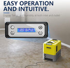 ALORAIR 180 PPD Commercial Dehumidifier with Pump Drain Hose, LGR Dehumidifiers for Basement Warehouse & Job Sites, Crawl Space Dehumidifier for Water Damage Restore, 5-Year-Limited Warranty, Yellow