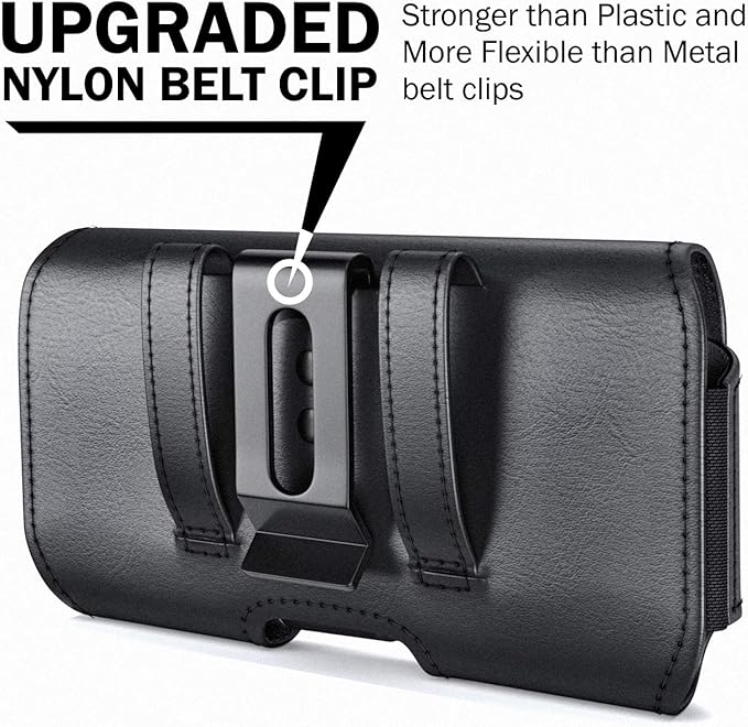 DeBin Case for Samsung Galaxy S25+ Plus, 5G S24+ S23+, S22+, S21+, S20+ S10+ S8+ S9+, S23 FE, S21 FE, A20, A30, Cell Phone Belt Holster Clip Carrying Pouch Holder Cover (Fits Otterbox Commuter) Black
