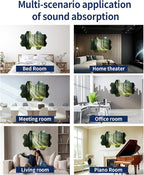 Mollywell Art Acoustic Panels, Soundproofing, Wall Decoration, Suitable for Decorative Soundproof Wall Panels, Room Aesthetics & Echo Reduction (Forest Summer), 12x10x0.4 Inch