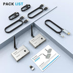 Wireless HDMI Transmitter and Receiver 4K, ULNA 328FT/100M Wireless HDMI Extender Live Streaming Video/Audio, Plug & Play Ultra-Low Latency for Video and Audio to Monitor from PC/Projector/TVBox