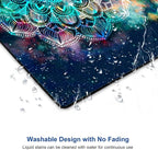 Redragon Galaxy Mandala Gaming Mouse Mat, Square Waterproof Rubber Base Mouse Pad for Office, Home, Laptop & Travel, 9.5"x7.9"x0.12"