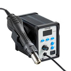 VEVOR Hot Air Rework Station, 700W Digital Display SMD Rework Station, 212℉-932℉ Hot Air Gun with Adjustable Airflow, 3 Pre-Set Channels & ℃/℉ Conversion for Chip Dismantling, Electronics Repair