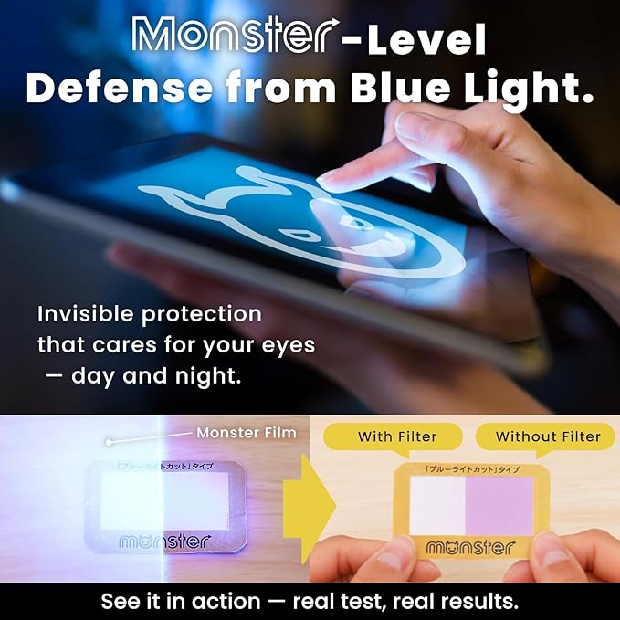 BELLEMOND Tempered Glass Screen Protector designed for iPad Air 13” (M3, 2025 / M2, 2024) - Anti Blue Light filter「EZ Guide」Alignment Kit for Flawless Installation, 10H Hardness - Designed in Japan