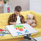 Zhanmai 4 Pcs Folding Blank Game Board, 20" x 20" DIY Create Make Your Own Game Board, Blank Quad Fold Dry Erase Battle for Family School Classroom DIY Activities