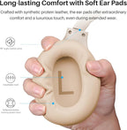 TOZO HT2 Hybrid Active Noise Cancelling Headphones, Wireless Over Ear Bluetooth Headset, 60H Playtime, Hi-Res Audio Custom EQ via App Deep Bass Comfort Fit Ear Cups, for Home Office Travel Khaki
