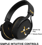 BlueAnt Pump X - The Gym Headphones | Sports Headphones | Cushioned & Cooling Ear Pads | (ANC) Active Noise Cancelling/Advanced Transparency | Wireless | Up to 58hr Play Time (Black | Silver)