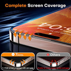TOCOL for iPhone 16 Pro Privacy Screen Protector 6.3-Inch True 25°Anti Spy 9H+ Hardness Tempered Glass for Full Coverage Easy Installation 2 Pack