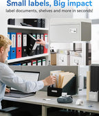 NIIMBOT B1 Label Maker Machine with Tape, Thermal Label Printer Easy to Use for Office, Home, Business, 2 Inch Label Maker with 2'' x1.18'' Labels-230pcs/Roll