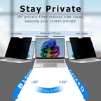 Adeway Magnetic Privacy Screen for Surface Laptop 13 inch (2025), Anti-Glare, 30° Side View Protection, Washable & Reusable Privacy Filter, Bubble-Free Installation