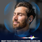 Wireless Bluetooth 5.4 Earbuds, Ear Buds LED Power Display Headphones 6D Stereo, Bluetooth Earbuds in-Ear Noise Cancelling Mic, 40H Playback Mini Case IP7 Waterproof Sports Earphones for Android iOS