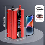 LVYUAN 1000W Car Power Inverter 12V to 110V / 120V DC to AC with 2 US Sockets, Cigarette Lighter, LCD Display, USB Ports for Car, Home, Outdoor, Camping