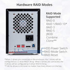 Syba 5 Bay Tool Less Tray Hot Swappable 2.5" 3.5" SATA III RAID HDD External USB 3.0 Enclosure Windows MacOS SY-ENC50118