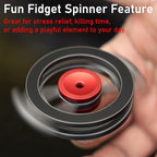 Magnetic Phone Stand with Fidget Spinner | Double Side Holder Ring for iPhone 12/13/14/15/16 and Magsafe Case | Stress Relief Toy | Portable Desk & Gym Accessory for Home Office Travel