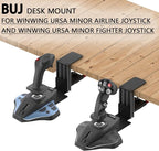 Desk Mount for SimTask Farmstick,WINWING URSA Minor Airline,URSA Minor Space Joystick,Compatible with Logitech G Extreme 3D Pro,Turtle Beach VelocityOne Flightstick,Thrustmaster T.Flight HOTAS One