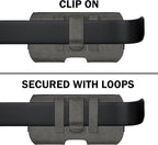 DeBin Case for Galaxy A15 A25 A35 A54 5G A53 A52 A51 A50 A20 Note 20 10+ Note 9 8 XCover Pro S24 FE S23 FE Cell Phone Belt Holder Holster Clip Pouch Cover (Fits Samsung with Otterbox Case) Pewter